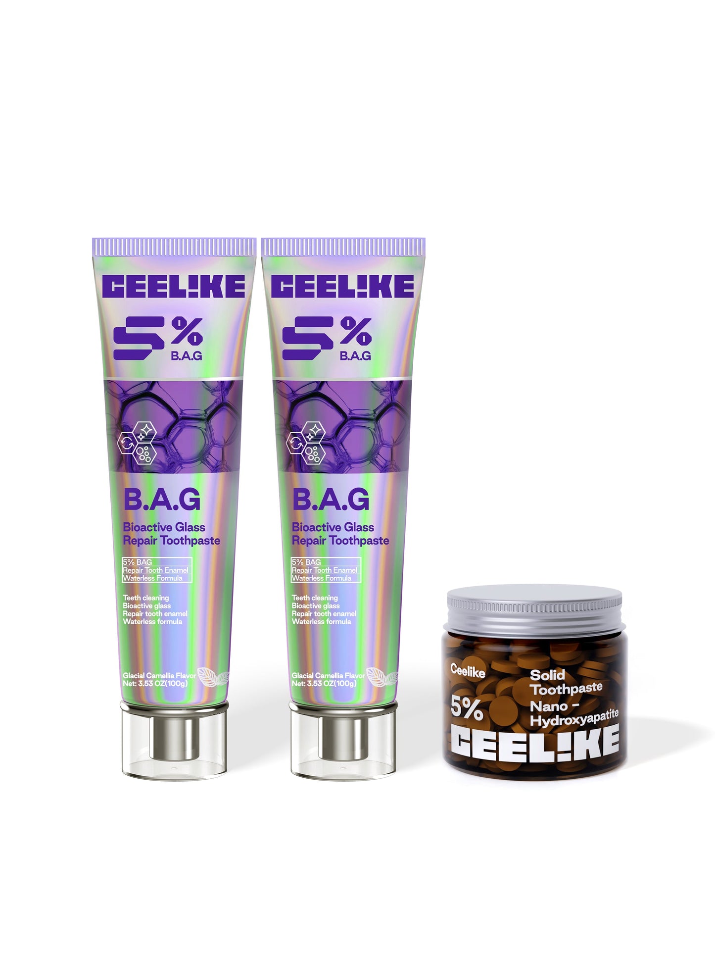 CEELIKE Hydro Care Combo Set | Toothpaste Duo + Tablets