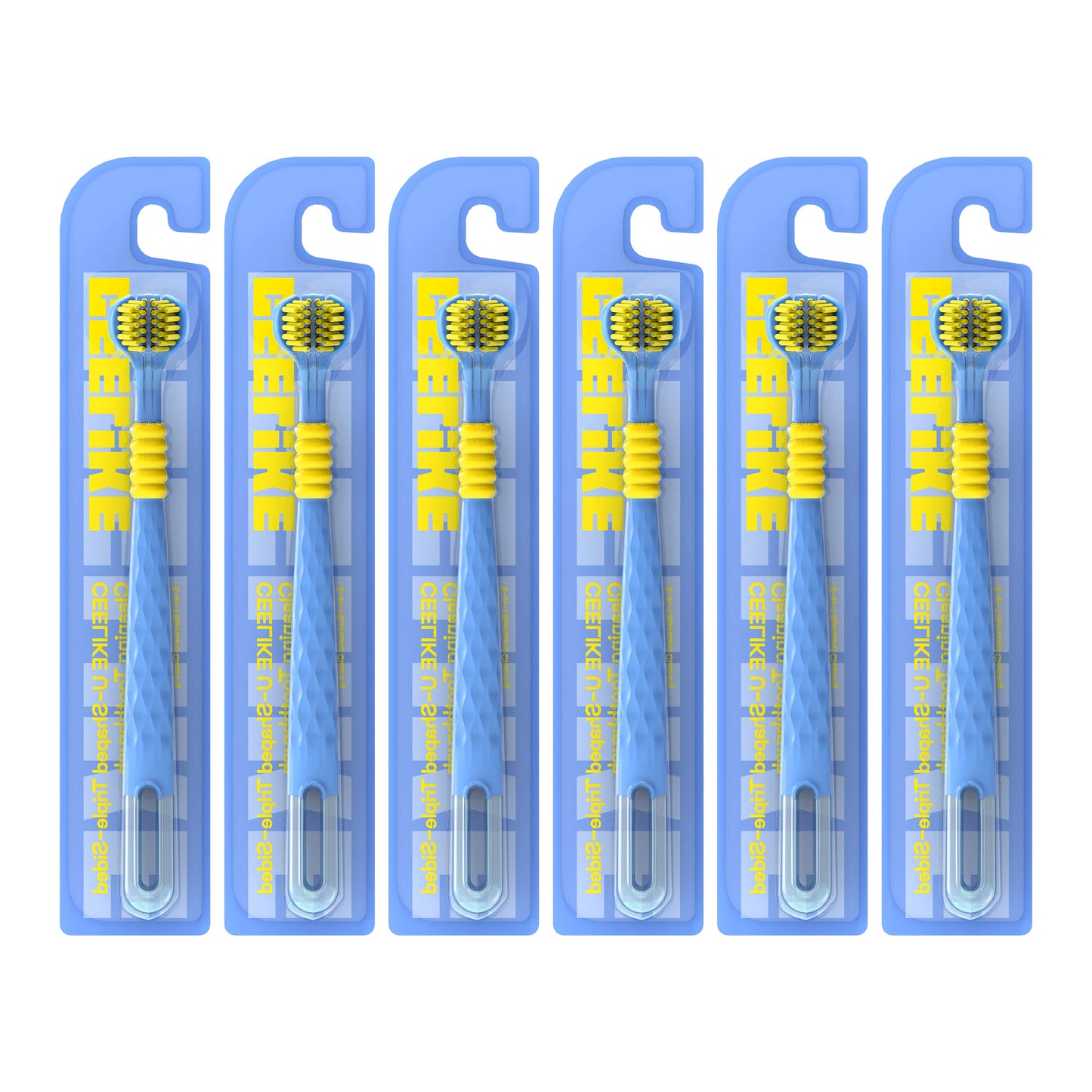 CEELIKE 3-Sided Soft Toothbrush | U-Shaped Design