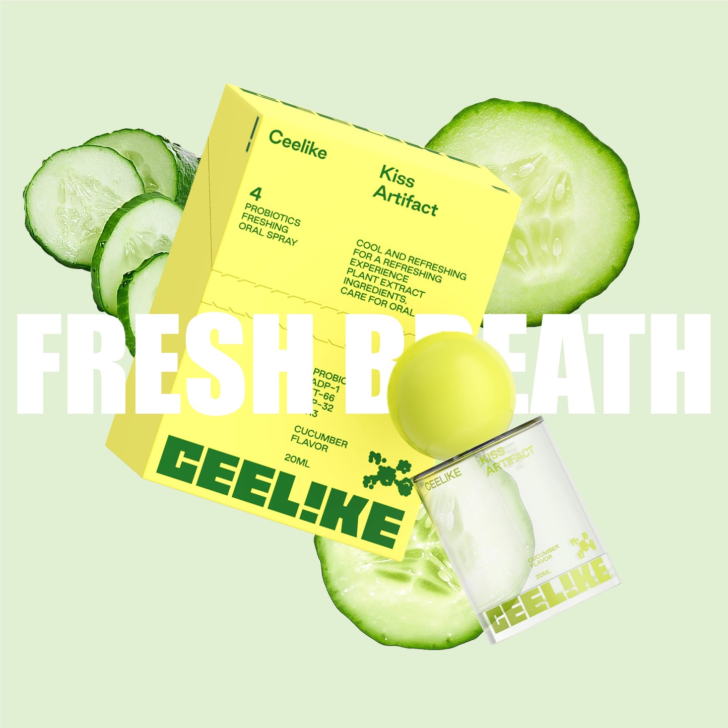 CEELIKE Smile Mist 20ml — Crisp Cucumber