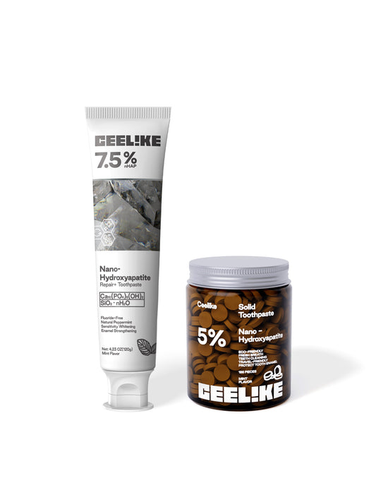 CEELIKE Dual Care Pack – Toothpaste + Solid Tablet Jar
