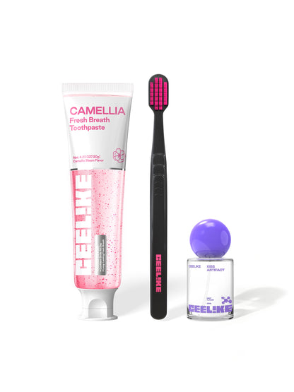 CEELIKE Daily Oral Care Set | Toothpaste + Oral Spray + Toothbrush