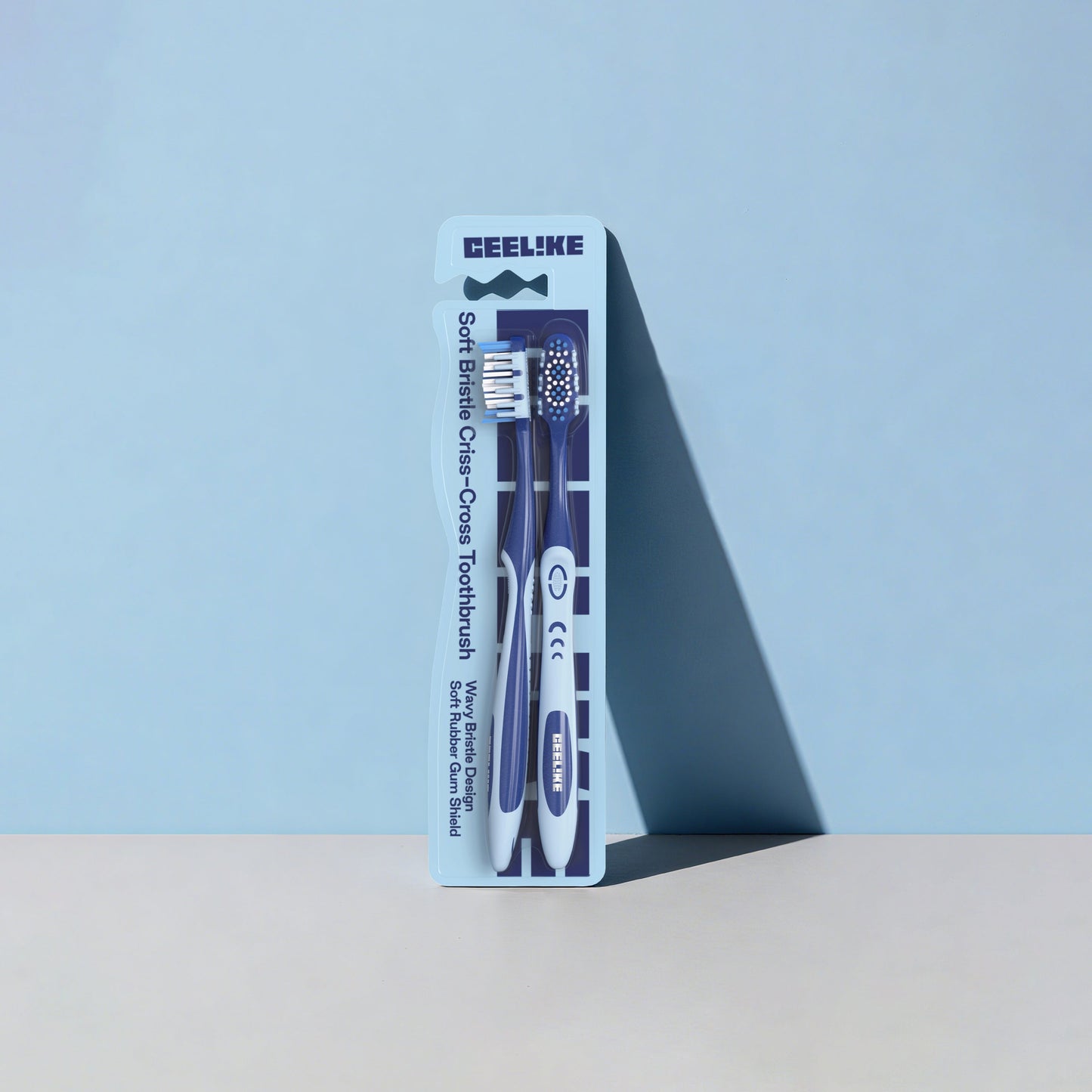 CEELIKE Soft Bristle Cross-Action Toothbrush