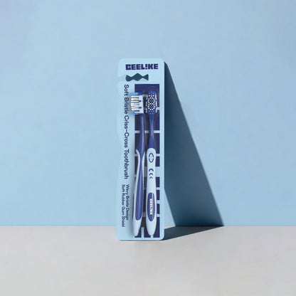 CEELIKE Soft Bristle Cross-Action Toothbrush