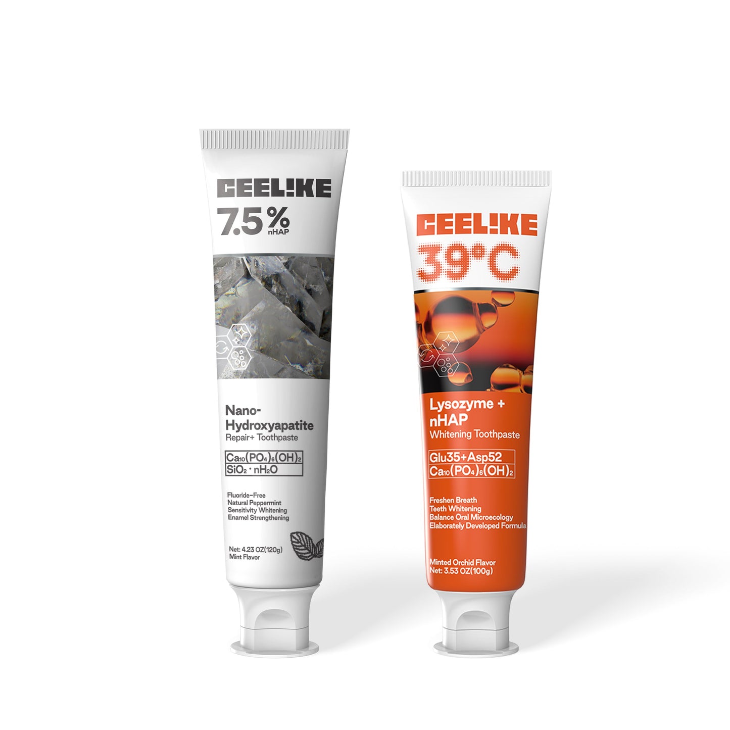 CEELIKE Twin Care Toothpaste Set | Dual Pack | Daily Oral Care