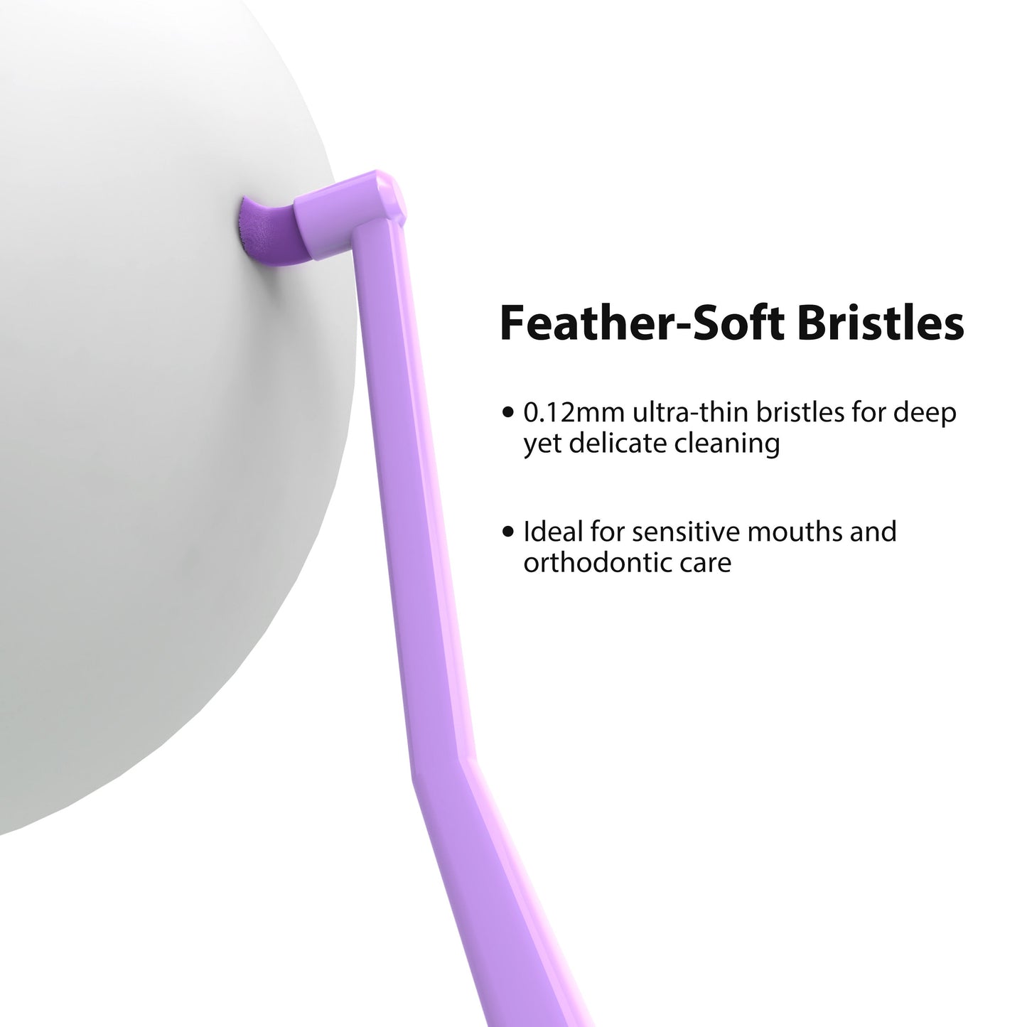 CEELIKE 0.12mm End Tuft Toothbrush | Braces & Detail Cleaning Brush