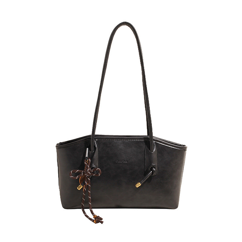 The Shoulder Tote — Vintage-Look Leather Bag