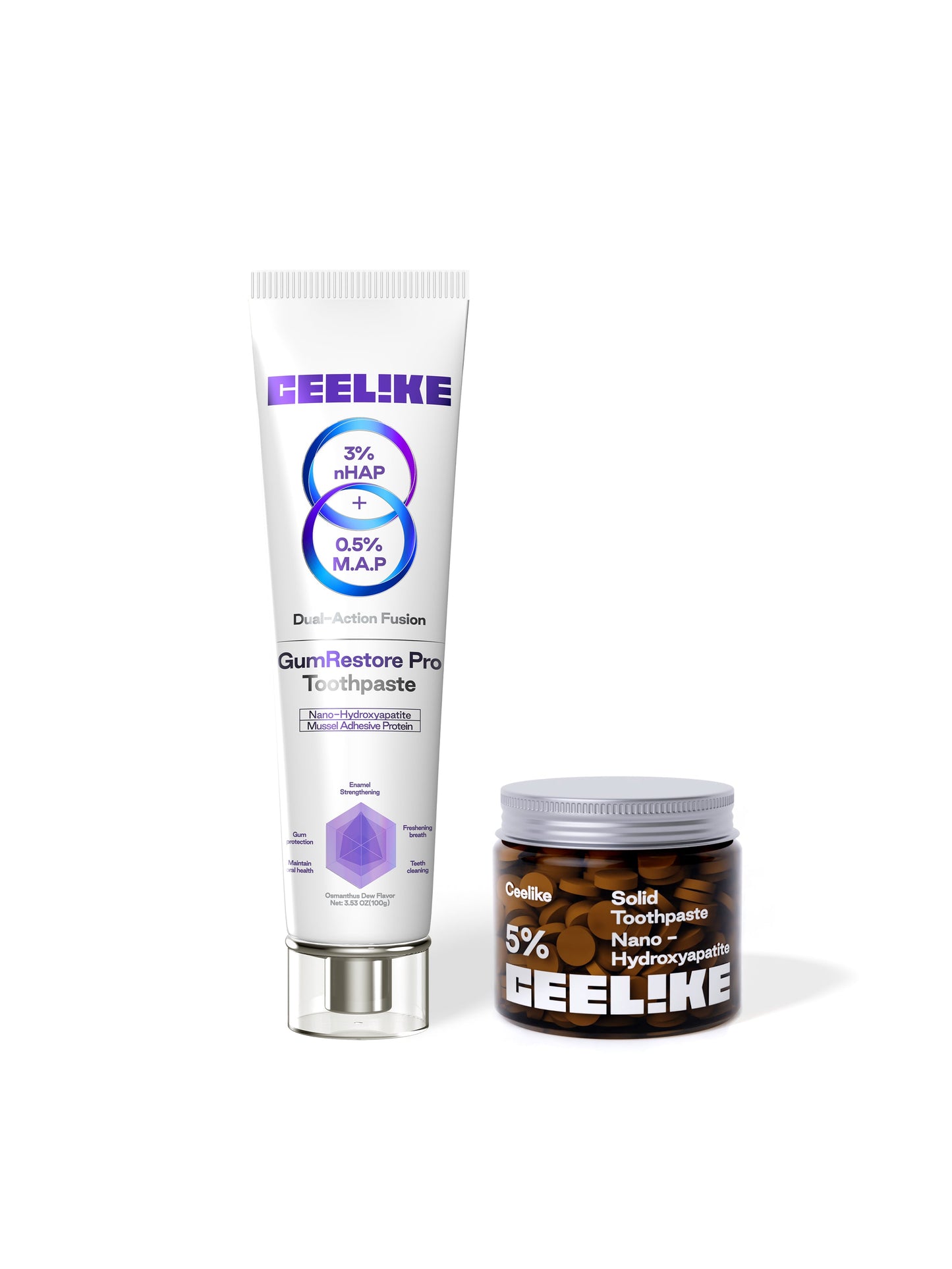 CEELIKE Oral Care Duo | Toothpaste & Tablets Set